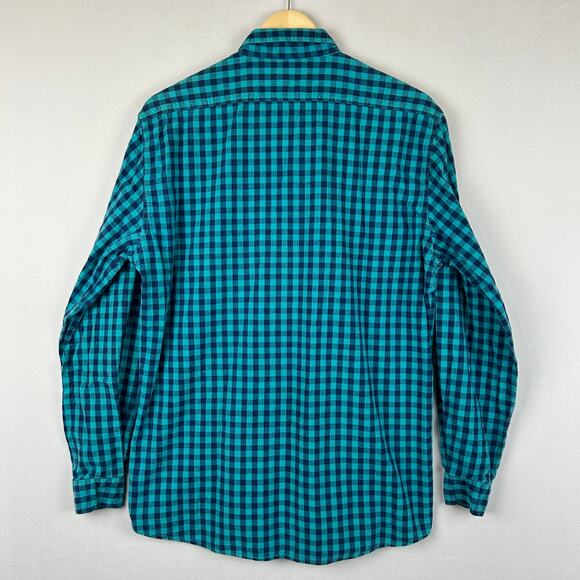 Levi's 80s Vintage Teal Button Up Camp Shirt Long Sleeve Men's Size M - Picture 7 of 10